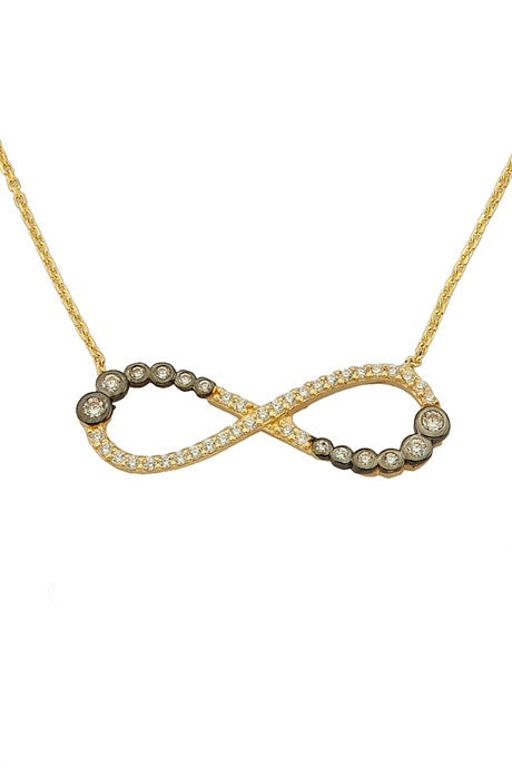 Collar infinito de oro macizo | 14K (585) | 2,73 gramos