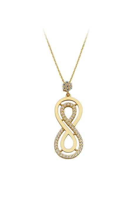 Solid Gold Infinity Necklace | 14K (585) | 2.72 gr