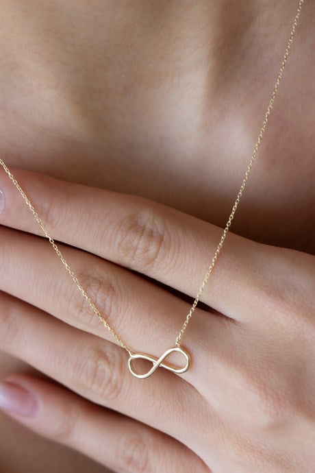 Solid Gold Infinity Necklace | 8K (333) | 1.73 gr