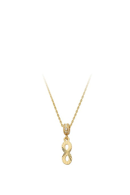 Solid Gold Infinity Necklace | 14K (585) | 1.84 gr