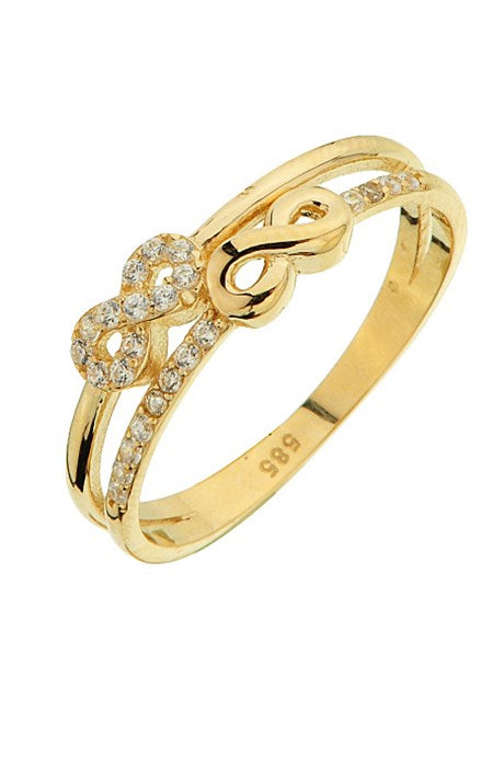 Solid Gold Infinity Ring | 14K (585) | 1.96 gr