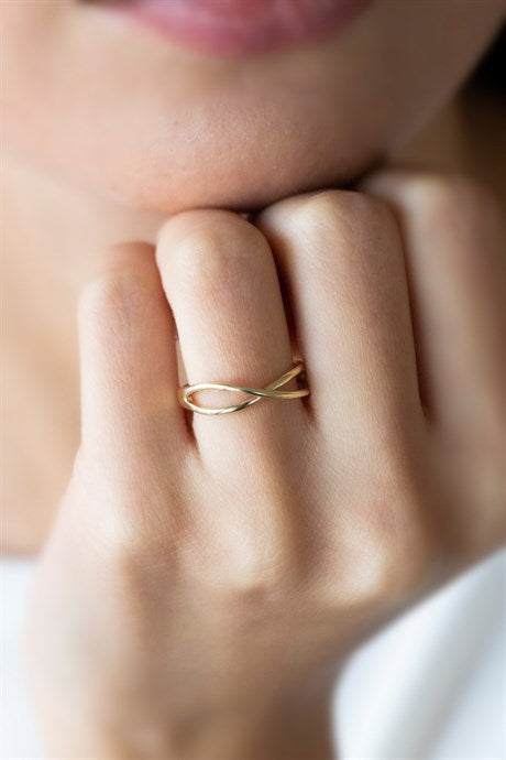 Solid Gold Infinity Ring | 14K (585) | 1.65 gr