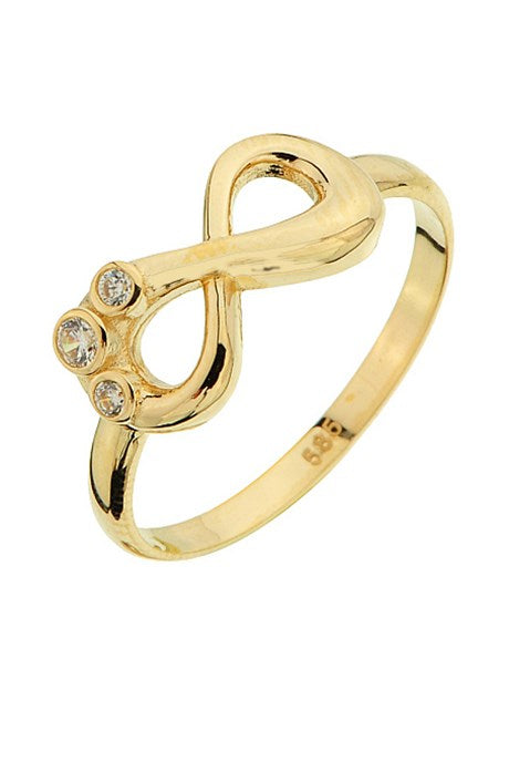Solid Gold Infinity Ring | 14K (585) | 1.66 gr