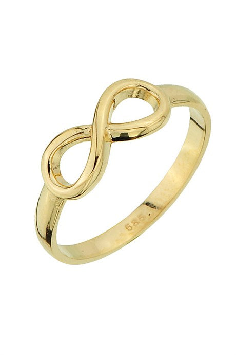 Bague infini en or massif | 14K (585) | 1,75 g