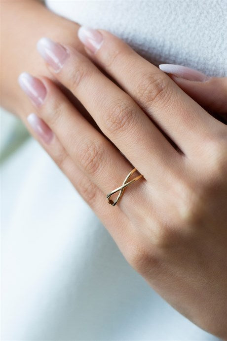 Solid Gold Infinity Ring | 14K (585) | 1.65 gr