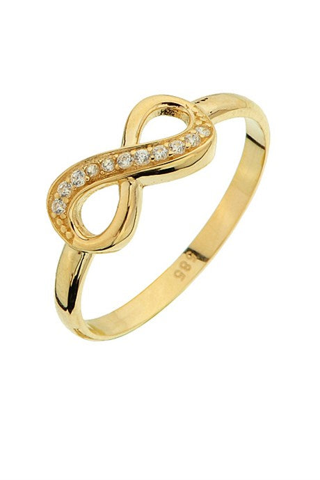 Solid Gold Infinity Ring | 14K (585) | 1.56 gr
