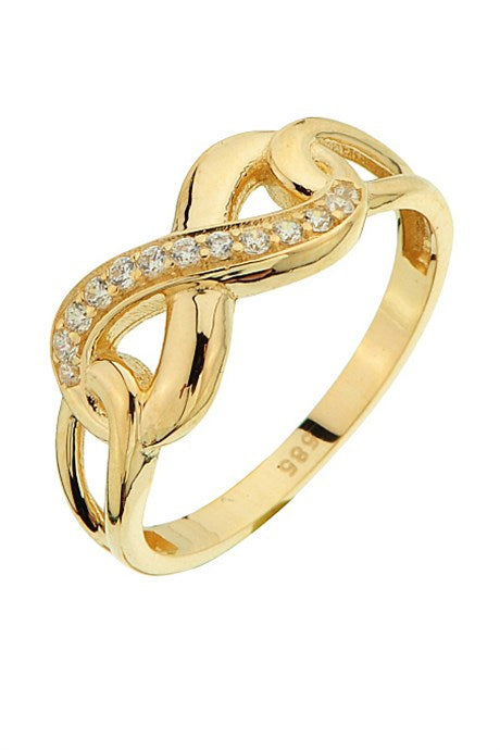 Solid Gold Infinity Ring | 14K (585) | 2.14 gr