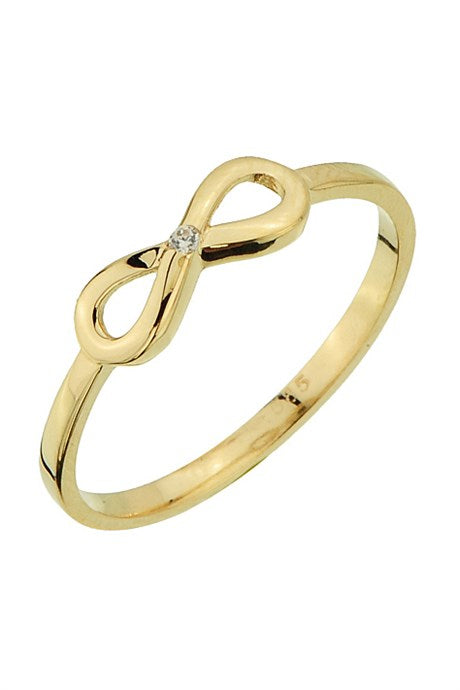 Solid Gold Infinity Ring | 14K (585) | 1.23 gr