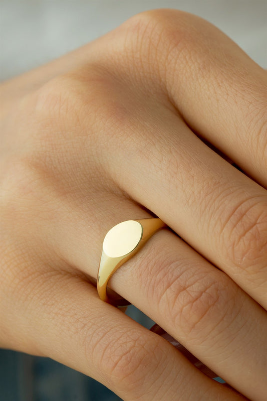 Solid Gold Knight Ring