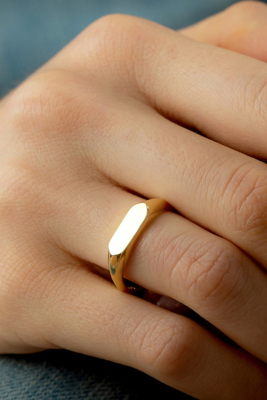 Solid Gold Knight Ring