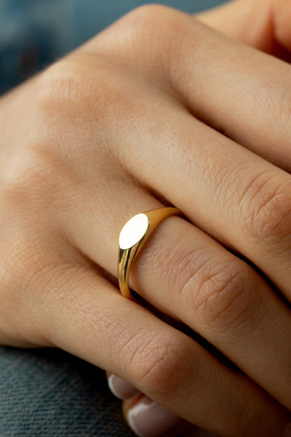 Solid Gold Knight Ring