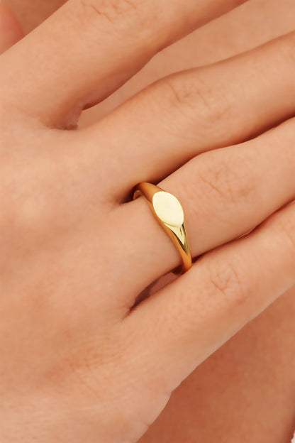 Solid Gold Knight Ring