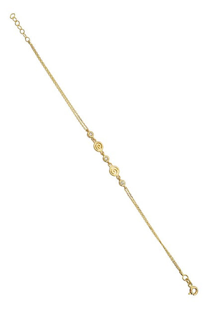 Solid Gold Spiral Bracelet | 14K (585) | 1.94 gr