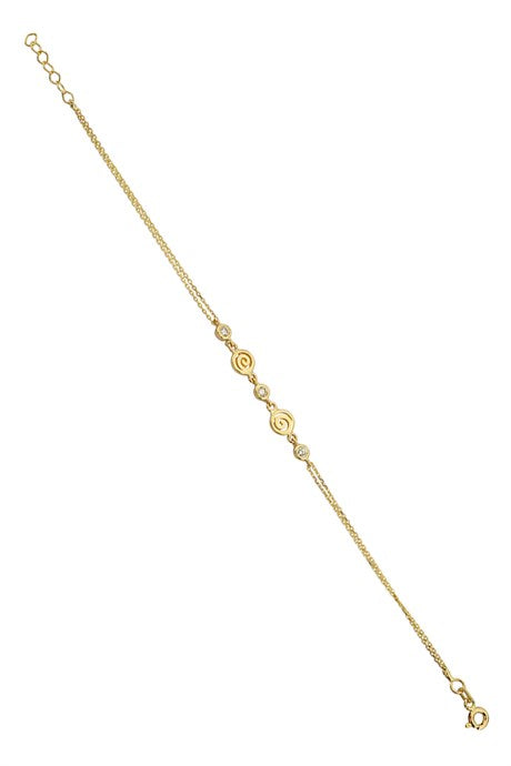 Solid Gold Spiral Bracelet | 14K (585) | 1.94 gr