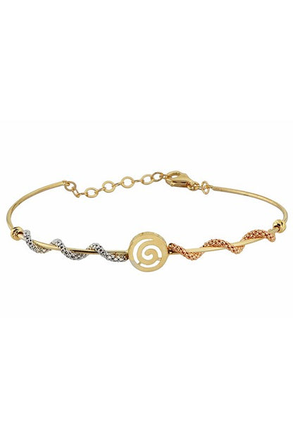 Solid Gold Spiral Bracelet | 14K (585) | 3.18 gr