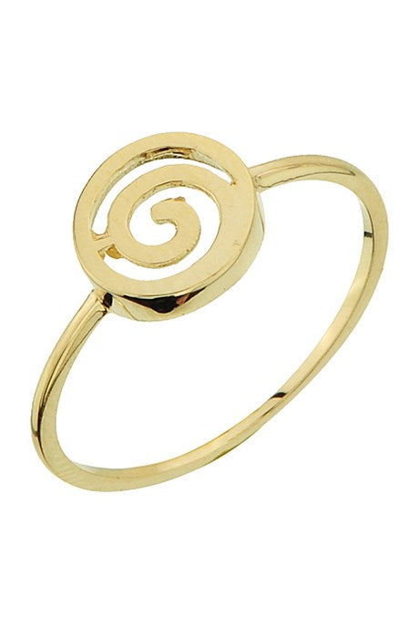 Anillo espiral de oro macizo | 14K (585) | 0,97 gramos