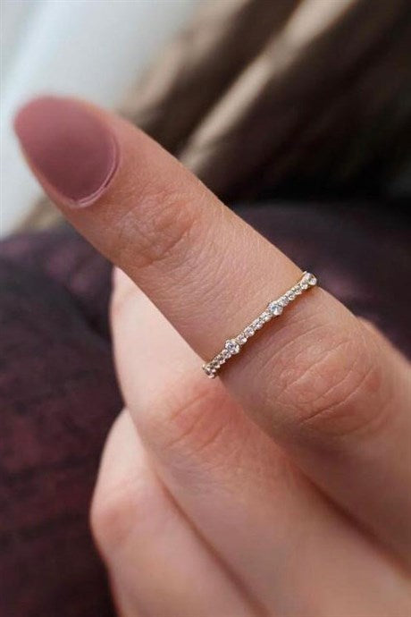 Bague d'éternité complète en or massif | 14K (585) | 0,93 g