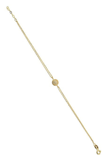 Pulsera de diseño de oro macizo | 14K (585) | 1,26 gramos