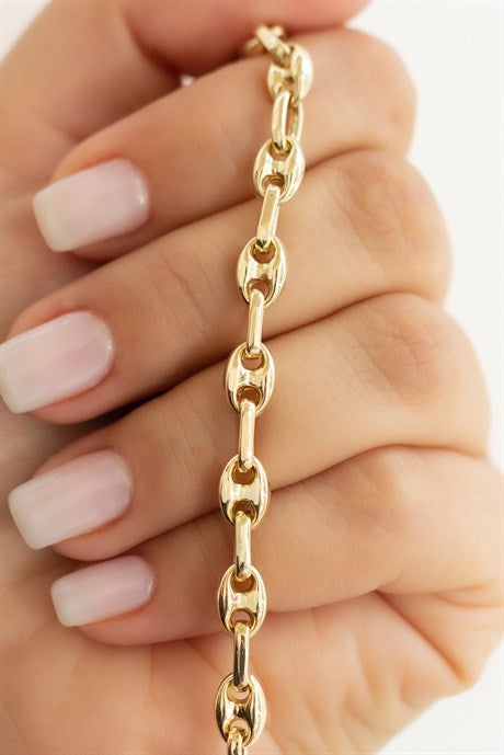 Solid Gold Design Bracelet | 14K (585) | 6.59 gr