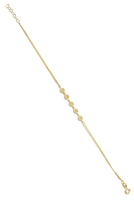 Bracelet design en or massif | 14K (585) | 1,82 g