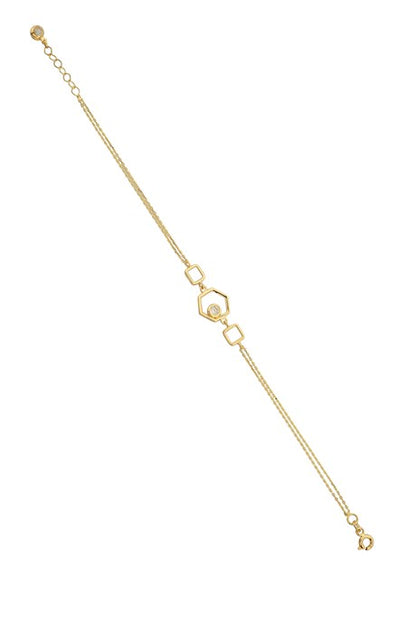 Pulsera de diseño de oro macizo | 14K (585) | 1,94 gramos