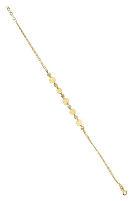 Bracelet design en or massif | 14K (585) | 2,23 grammes