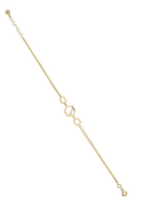 Bracelet design en or massif | 14K (585) | 1,85 g