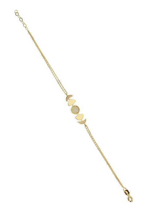 Pulsera de diseño de oro macizo | 14K (585) | 1,65 gramos