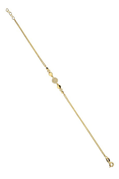 Pulsera de diseño de oro macizo | 14K (585) | 1,67 gramos