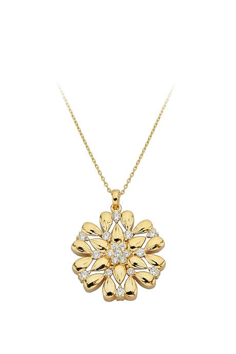 Collier fleur design en or massif | 14K (585) | 3,67 grammes