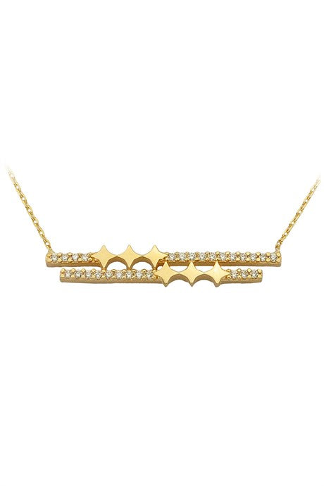 Collier bâton design en or massif | 14K (585) | 2,11 grammes