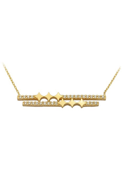 Collier bâton design en or massif | 14K (585) | 2,11 grammes