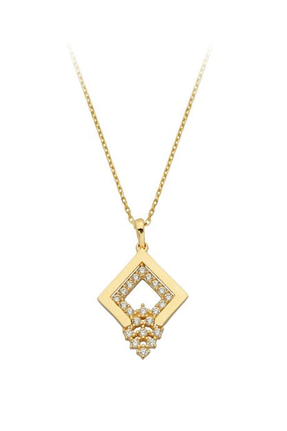 Solid Gold Design Necklace | 14K (585) | 1.89 gr