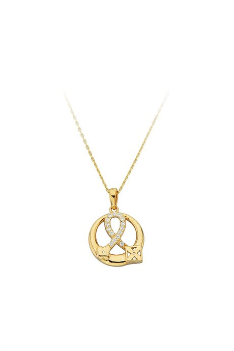 Solid Gold Design Necklace | 14K (585) | 2.15 gr