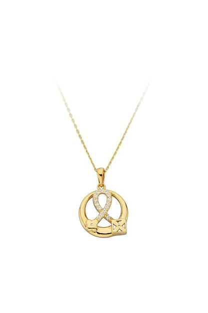 Solid Gold Design Necklace | 14K (585) | 2.15 gr