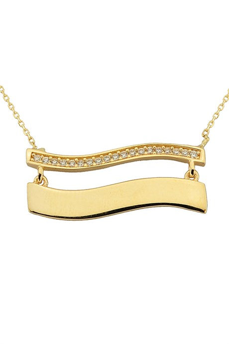 Collar de diseño de oro macizo | 14K (585) | 2,60 gramos