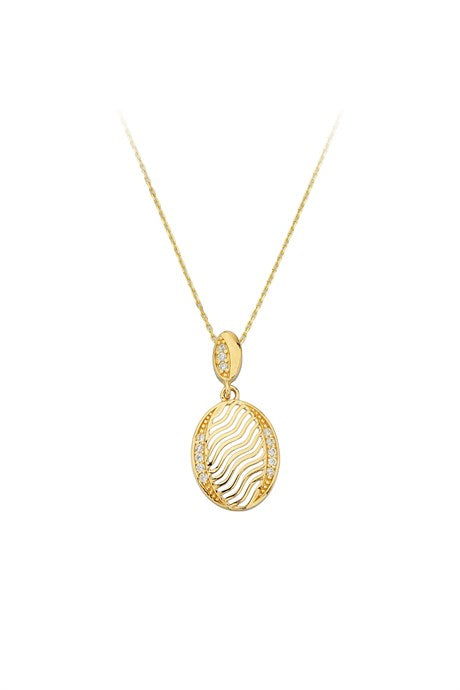 Solid Gold Design Necklace | 14K (585) | 1.95 gr