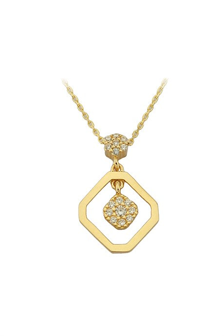 Solid Gold Design Necklace | 14K (585) | 1.75 gr