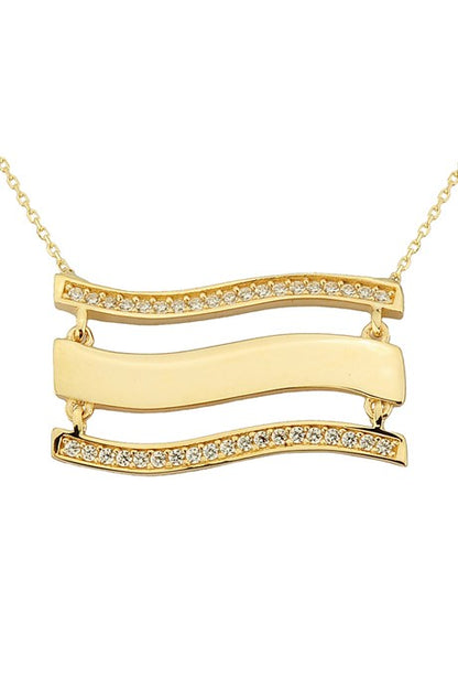 Collar de diseño de oro macizo | 14K (585) | 3,31 gramos