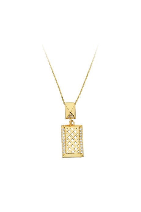 Solid Gold Design Necklace | 14K (585) | 2.13 gr