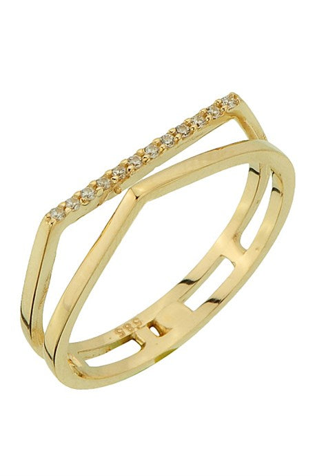 Solid Gold Design Ring | 14K (585) | 2.09 gr
