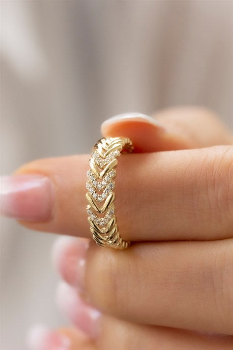 Solid Gold Design Ring | 14K (585) | 2.00 gr