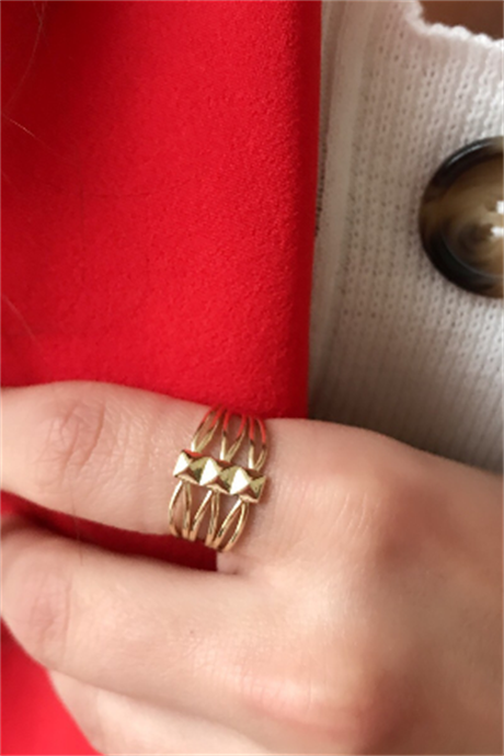 Solid Gold Design Ring | 14K (585) | 3.39 gr