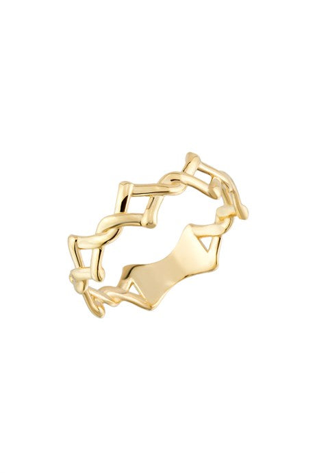 Solid Gold Design Ring | 14K (585) | 2.04 gr