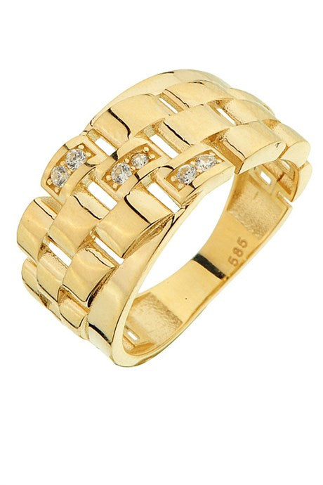 Bague design en or massif | 14K (585) | 3,84 grammes