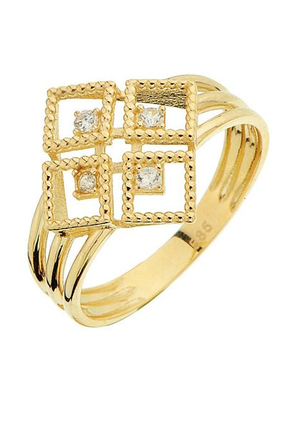 Solid Gold Design Ring | 14K (585) | 2.36 gr