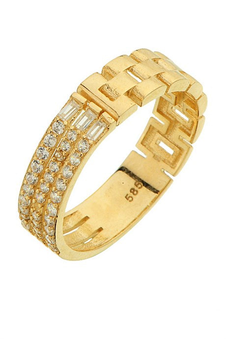 Bague design en or massif | 14K (585) | 2,40 gr