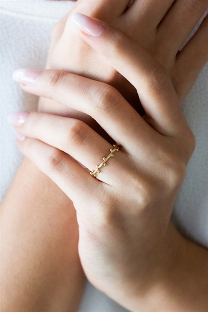 Bague design en or massif | 14K (585) | 1,16 g