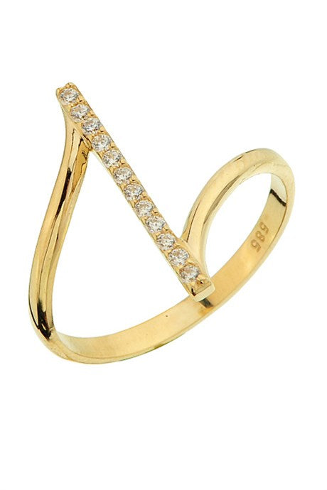 Bague design en or massif | 14K (585) | 1,79 g