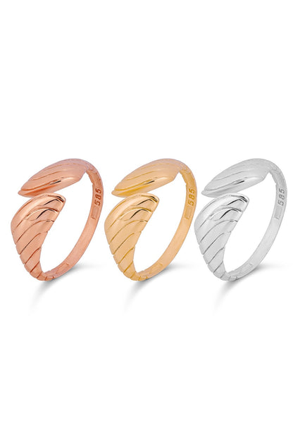 Bague design en or massif